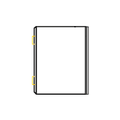 Saddle stitched squarefold